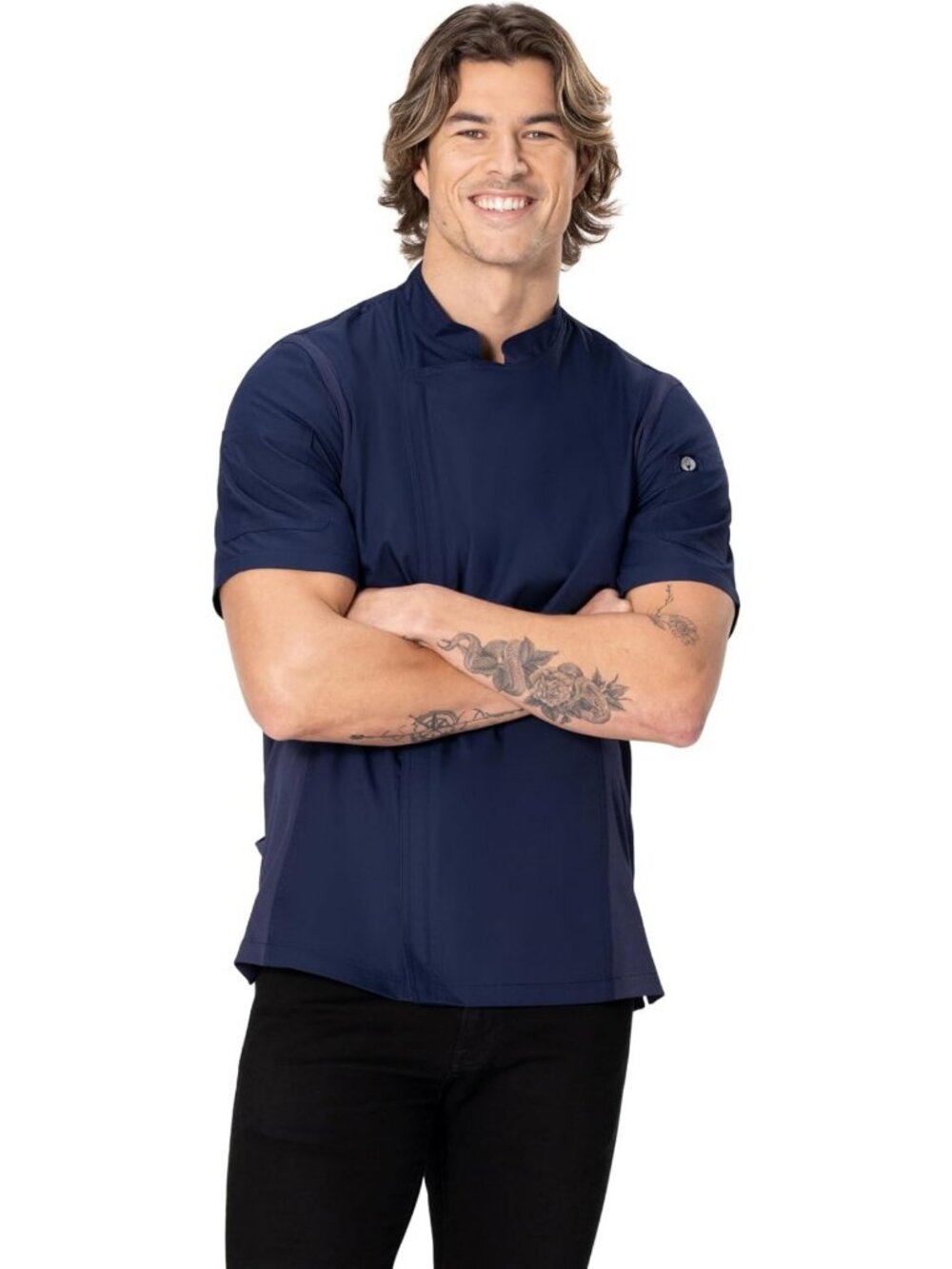 Stylish Men's Chef Coat - Lightweight, Durable, Professional Kitchen Apparel